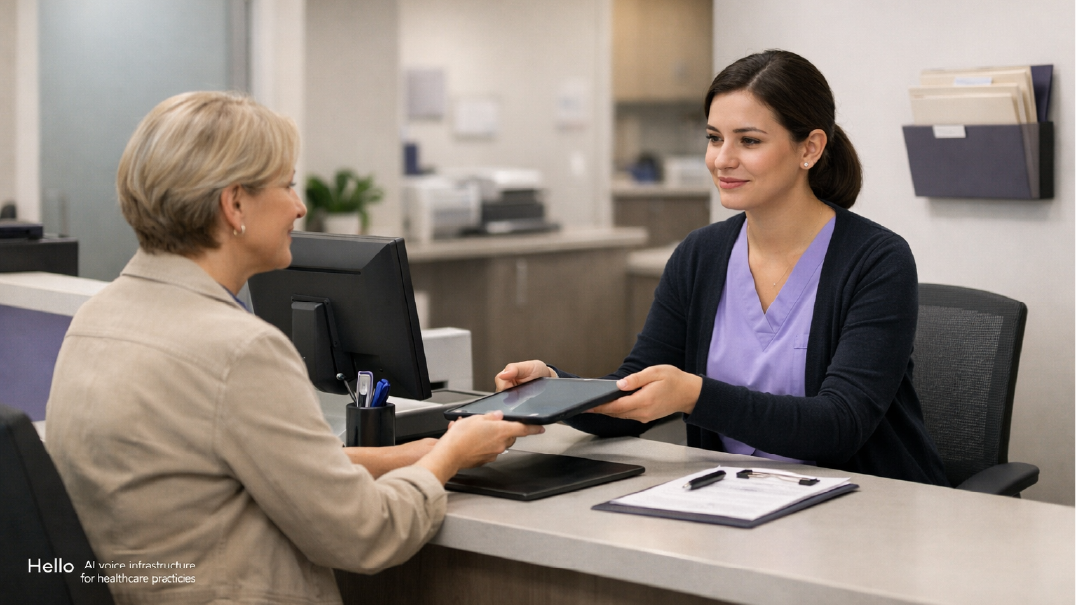AI voice agent for patient intake automation in medical practices